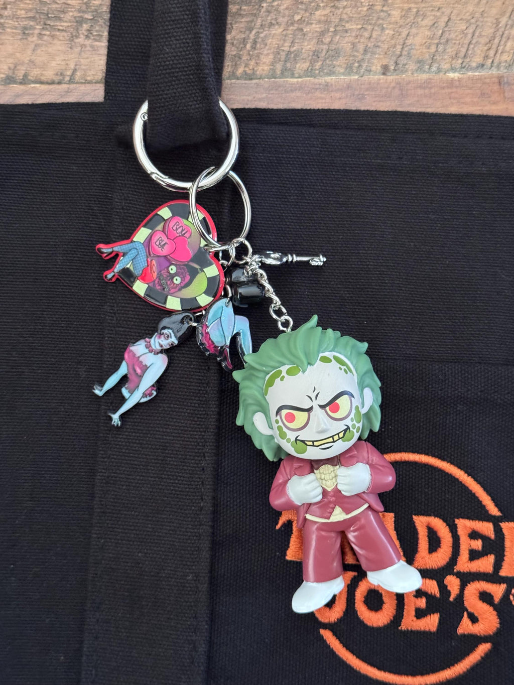 Beetlejuice Wedding Suit Keychain Bag Char Goth Wedding