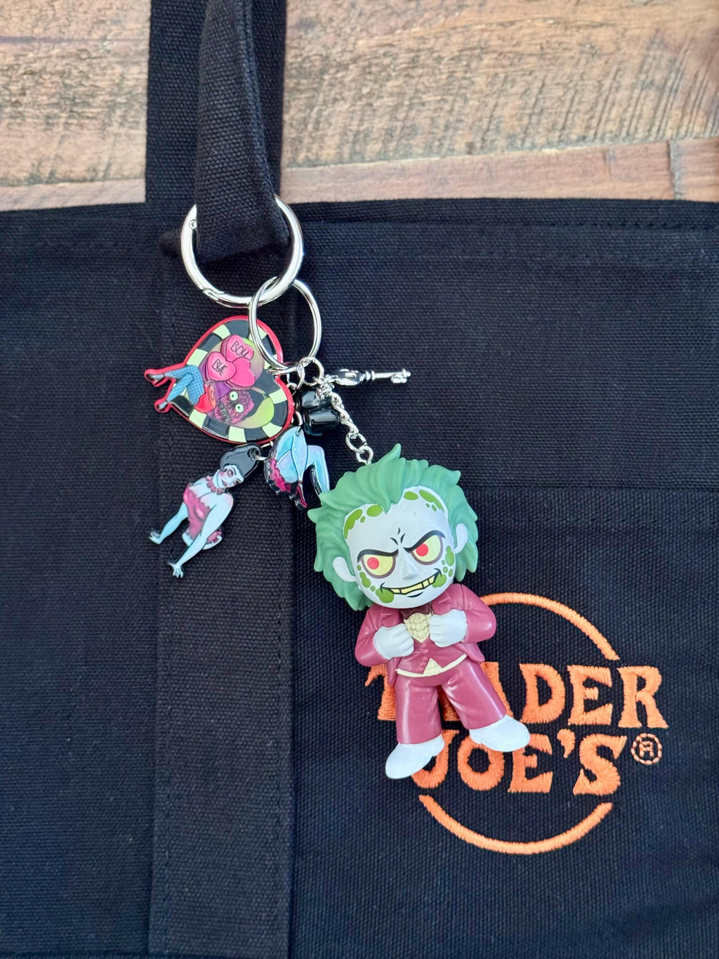 Beetlejuice Wedding Suit Keychain Bag Char Goth Wedding