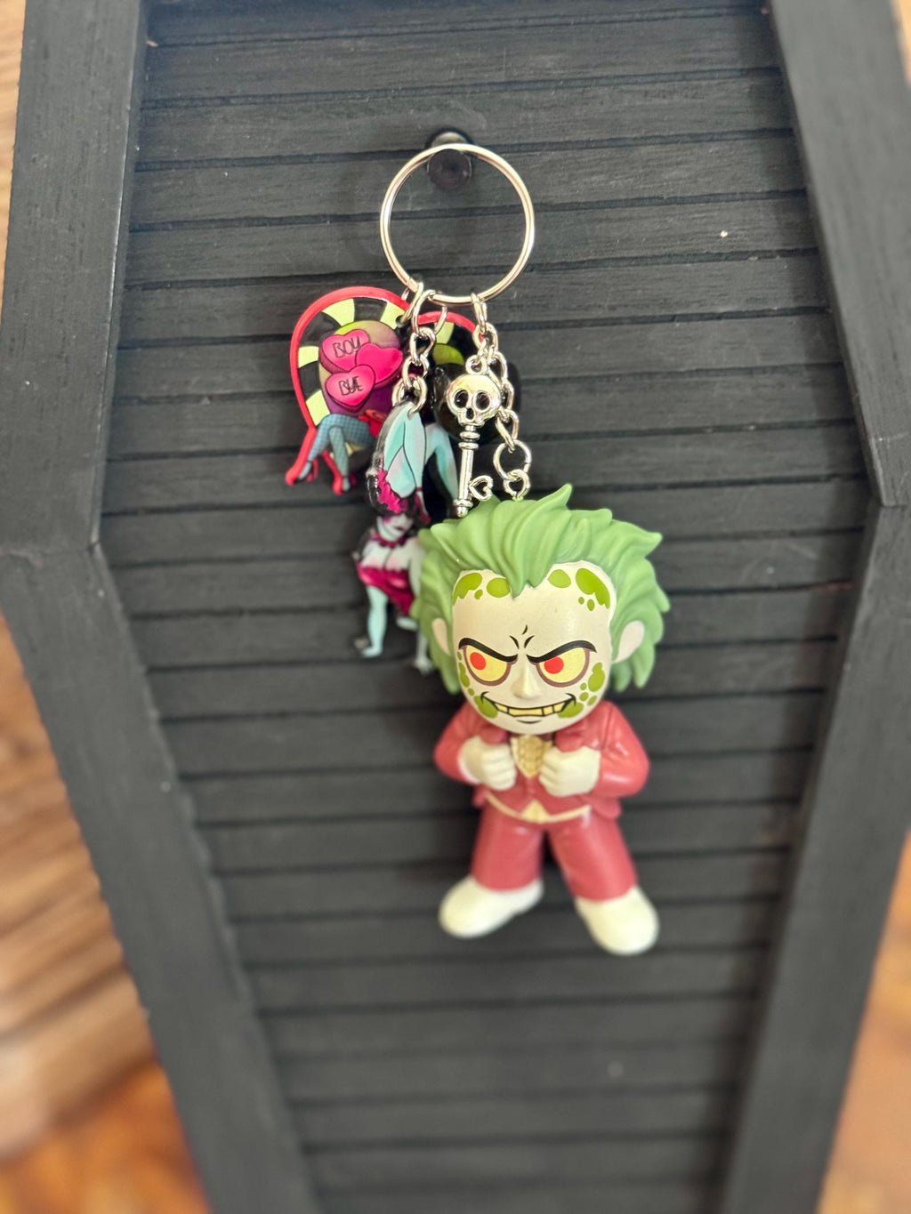 Beetlejuice Wedding Suit Keychain Bag Char Goth Wedding