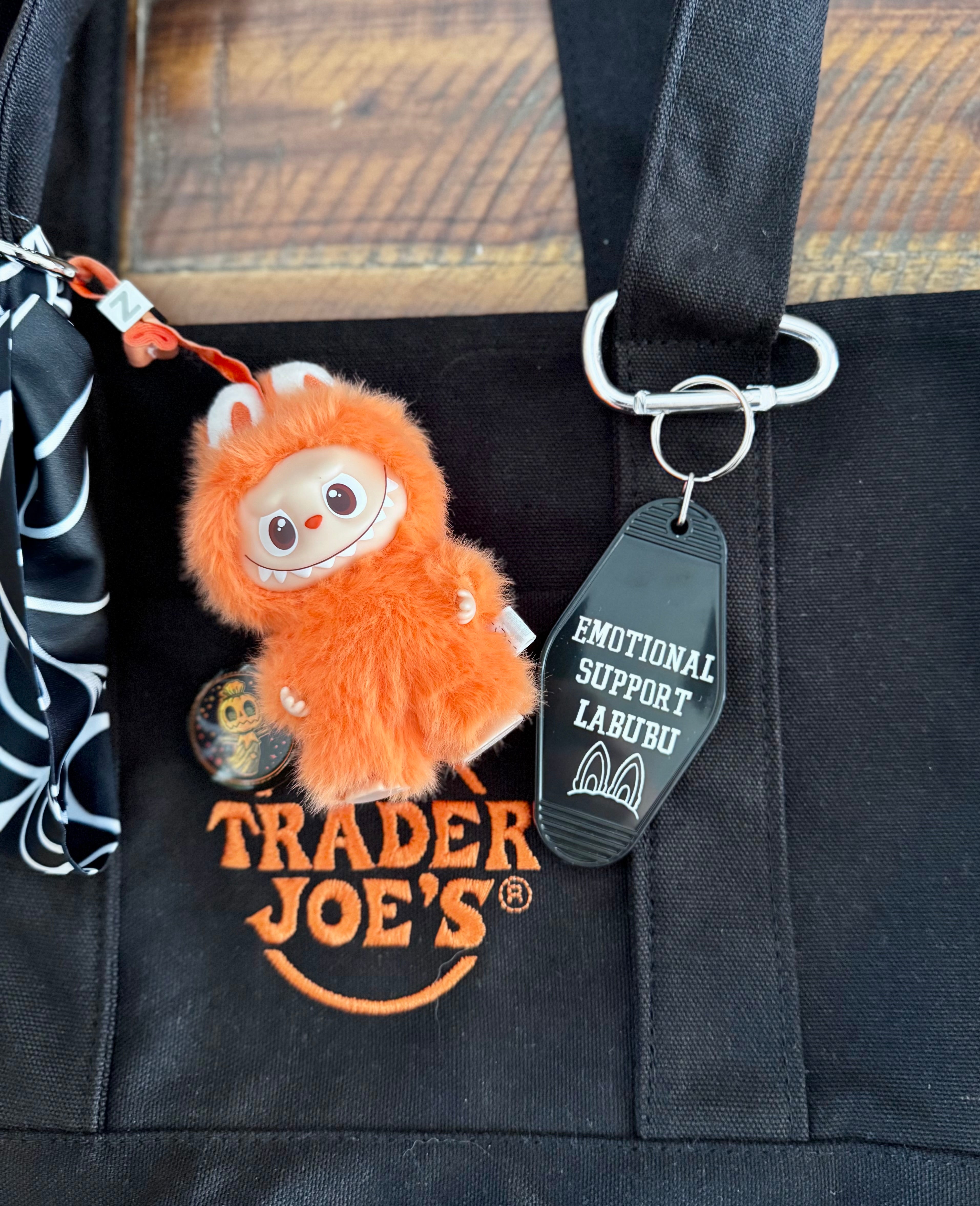 Emotional Support Labubu Motel Keychain