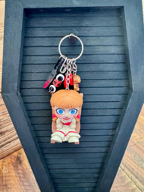 Annabelle The Conjuring Bag Charm Keychain